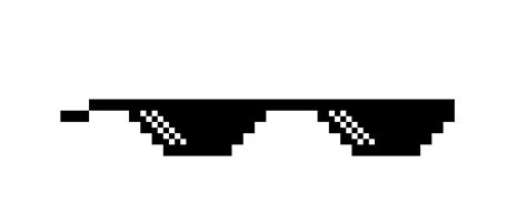 Lunettes de soleil pixel PNG sur fond transparent - Cliparts gratuits