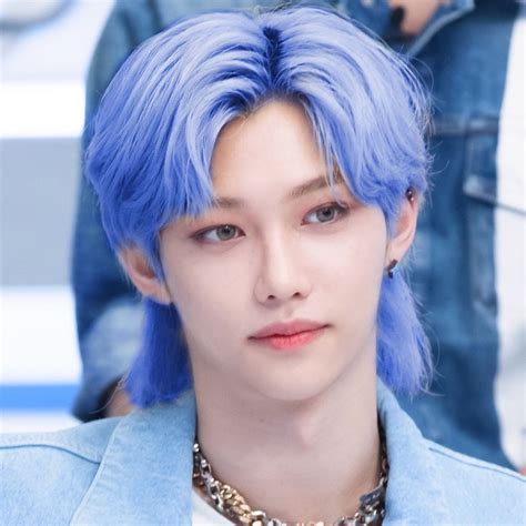 Felix Blue Hair | Blue hair, Hair, Violet hair
