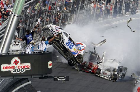 Last-lap crash at Daytona 'appeared to injure fans' as engine flies ...