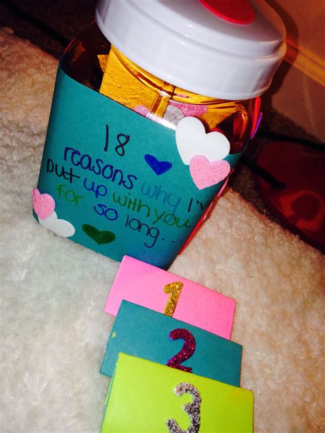 Cute gifts for boyfriend 18 reasons why I've put up with you so long ...