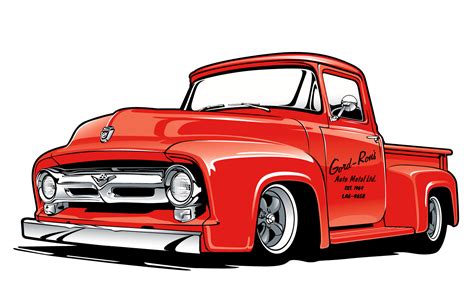 Kristina Albrecht - Classic Ford Truck Illustration