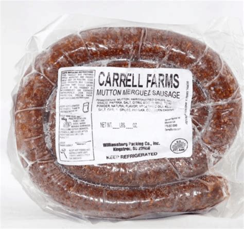 Lamb – Sausage – Merguez – Carrell Farms – Living Well Farmers Market