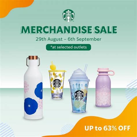 Starbucks Merchandise Sale Up To 63% OFF (29 Aug 2020 - 6 Sep 2020)