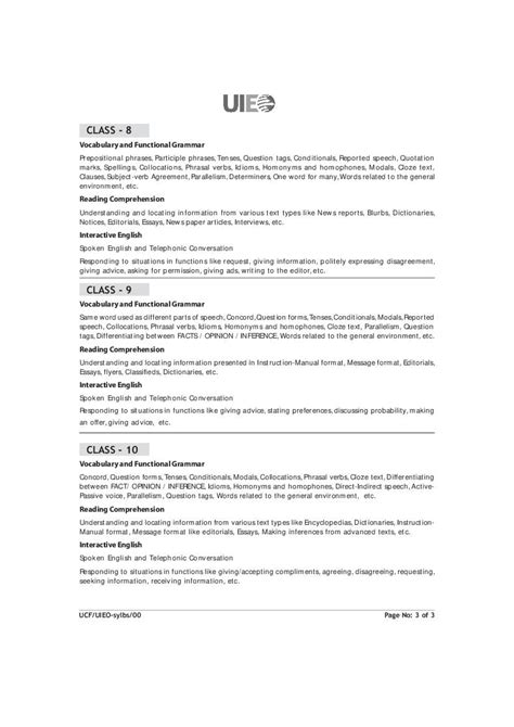 UIEO Syllabus 2024 (Download PDF) - Unified International English ...