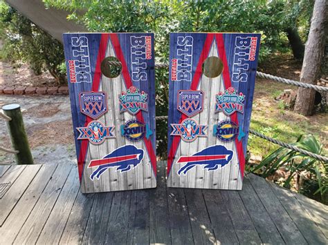 Buffalo Bills Super Bowl Cornhole WRAPS ONLY / Skins / | Etsy