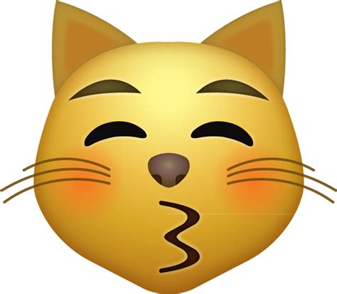 Kissing Cat Emoji [Free Download iPhone Emojis] | Emoji Island