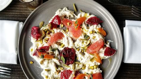 Winter Citrus Salad with Stracciatella - - Recipe from BostonChefs.com - recipes from Boston's ...