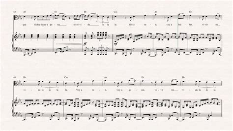 Viola - Vivir Mi Vida - Marc Anthony - Sheet Music, Chords, & Vocals ...