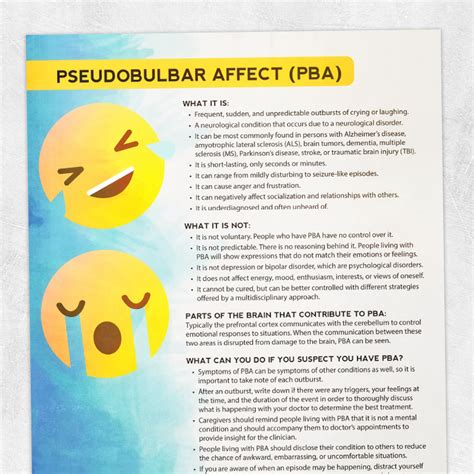 Pseudobulbar Affect – Adult and pediatric printable resources for speech and occupational therapists