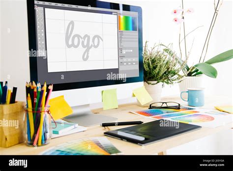 Graphic design studio logo Stock Photo - Alamy