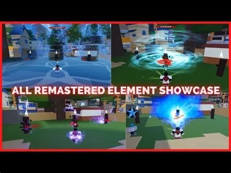 All Remastered Element Showcase | Gale Element showcase | Combustion element showcase | shiver ...