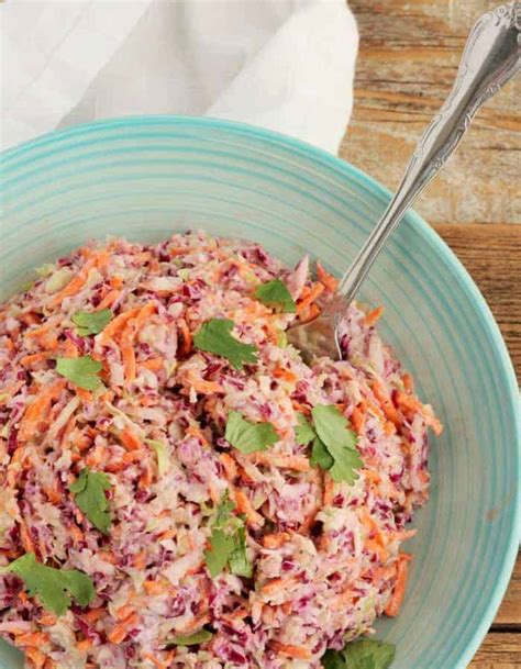 Easy Spicy Coleslaw Without Mayo | Sustainable Cooks