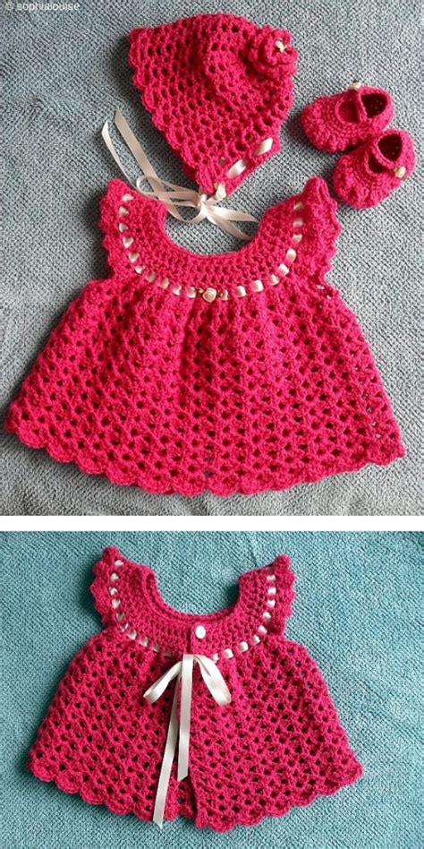 The Best 39 FREE Crochet Baby Dresses