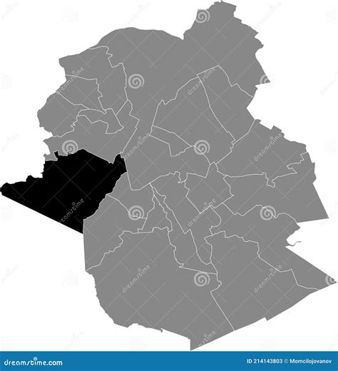 Location Map of the Anderlecht Municipality of Brussels, Belgium Stock Vector - Illustration of ...