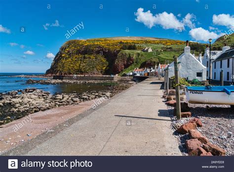 Pennan coastal village, Moray Firth, Aberdeenshire, Scotland UK Stock ...