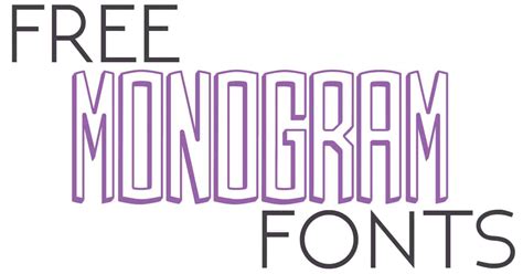 Free Monogram Fonts - Glitter and Graze