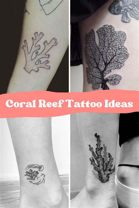 37+ Coral Reef Tattoo Ideas Pretty Like The Ocean - TattooGlee Knee Tattoo, Foot Tattoos, Print ...