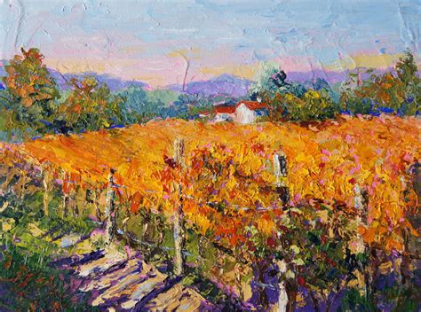 Palette Knife Painters, International: Autumn Light, Provence Vineyard ...