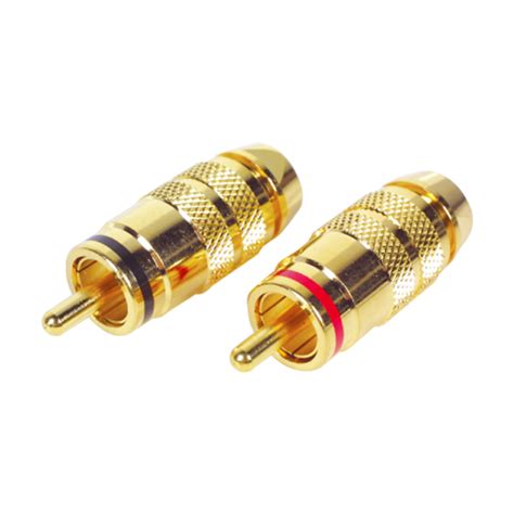 Phono Connectors: High Quality Gold Plated Phono Plugs