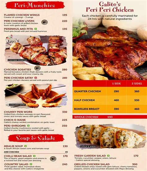 Galitos Menu, Menu for Galitos, Edappally, Kochi - Zomato