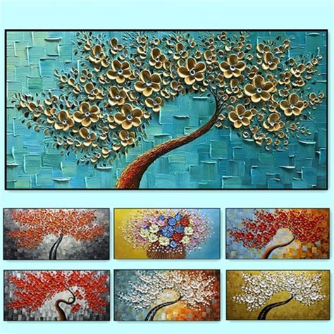 Abstract Plants Flowers Trees Canvas Paintings Modern Wall Art Landscape Printed Posters For ...