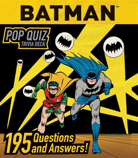 DC Comics: Batman Pop Quiz Trivia Deck - Book Summary & Video | Official Publisher Page | Simon ...