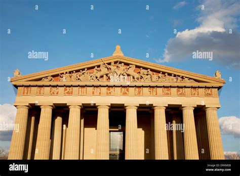 The Parthenon, Nashville, Tennessee, Centennial park, Full scale replica of Greek Parthenon at ...