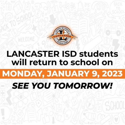 Lancaster ISD to Resume School After Winter Break | Lancaster ...