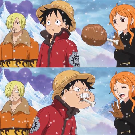 Luffy and Meat: A Manga Anime One Piece