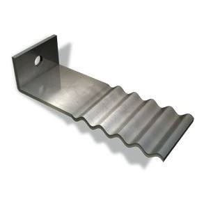 galvanized metal corrugated angle block work accessory