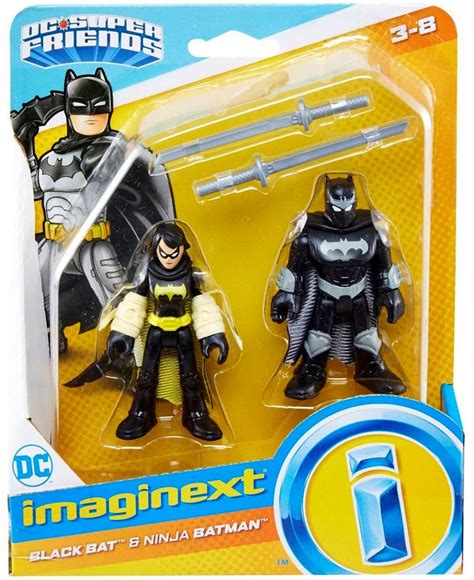 Fisher Price DC Super Friends Imaginext Black Bat Ninja Batman Figure Set - ToyWiz