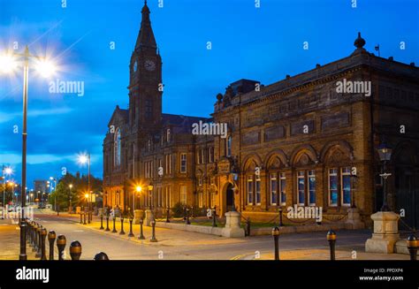 Bootle Town Hall on Oriel Road, Bootle near Liverpool, built in 1886 ...