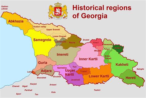 Historical Regions of Georgia : r/MapPorn