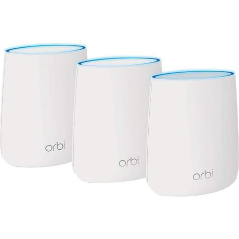 Netgear Orbi RBK53 Whole Home Mesh Wi-Fi Wireless AC (802.11ac) Tri-Band (2.4 GHz/5 GHz/5 GHz ...