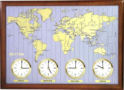 Clocks Around The World by Rhythm CMW902NR06 - The Clock Depot