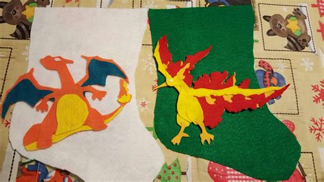 Charizard and Moltres Felt Christmas Stockings #Christmasstocking # ...