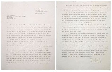 Physicist Albert Einstein'S Letter To President Franklin Roosevelt History (24 x 18) - Walmart ...