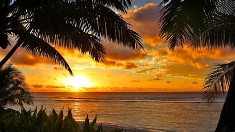 Tropical Beach Sunset Wallpapers - Wallpaper Cave