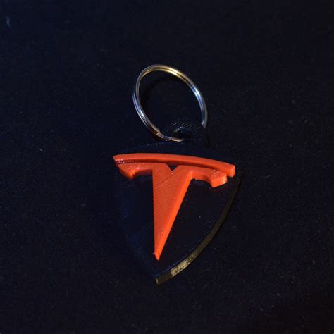 Tesla Keychain 3D Printed | Etsy