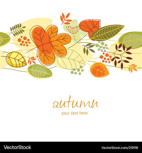 Autumn background Royalty Free Vector Image - VectorStock