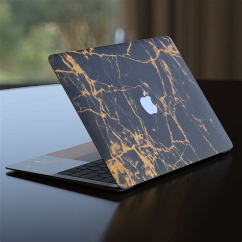 Black Gold Marble MacBook Air Pre 2020 13-inch Skin | iStyles