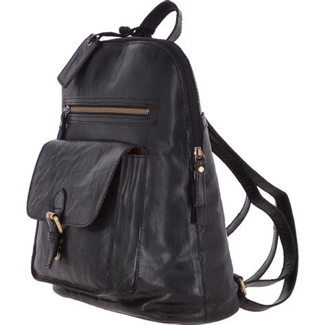 Ladies Black Leather Backpack Uk | semashow.com