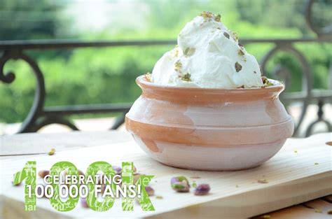 Kashta ice-cream a very unique flavor topped with crunchy pistachios ...