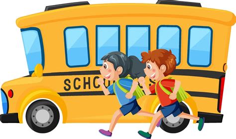 School bus with students cartoon 11132813 Vector Art at Vecteezy