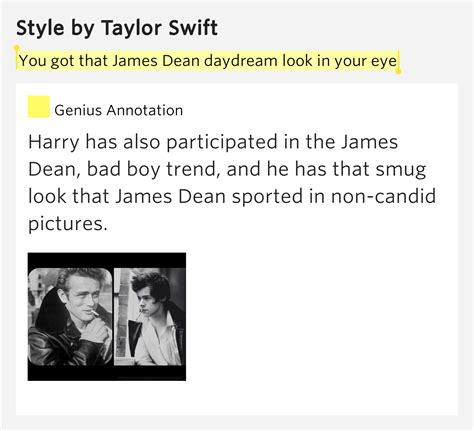 You got that James Dean daydream look in your eye – Style