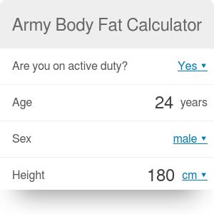 Army Body Fat Calculator - Omni