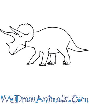 How to Draw a Triceratops