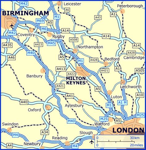 Milton Keynes Map