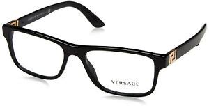 VERSACE MEN EYEGLASSES VE3211 GB1 Black Frame 55-145 | eBay