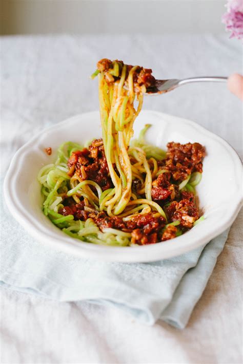 Mushroom Courgetti Bolognese - Wallflower Kitchen